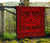 Hawaii Polynesian Mauna Kea Premium Quilt Red - Polynesian Pride