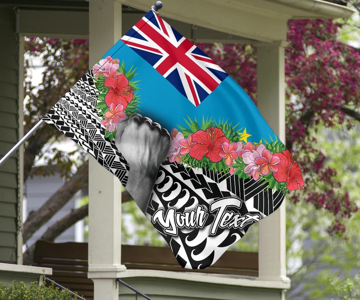 Tuvalu Flag - Custom Personalised Curve Style - Polynesian Pride