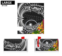 Chuuk State Mailbox Cover - Custom Personalised Tropical Flowers Style - Polynesian Pride