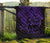 Hawaii Turtle Ohana Hibiscus Poly Premium Quilt Purple - Polynesian Pride