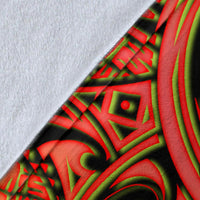 Polynesian Hawaii Premium Blanket - Pineapple Hibiscus - Polynesian Pride