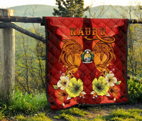 Nauru Premium Quilt - Tribal Tuna Fish - Polynesian Pride