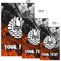 Tahiti Polynesian Personalised Area Rug - Vintage Polynesian Turtle - Polynesian Pride