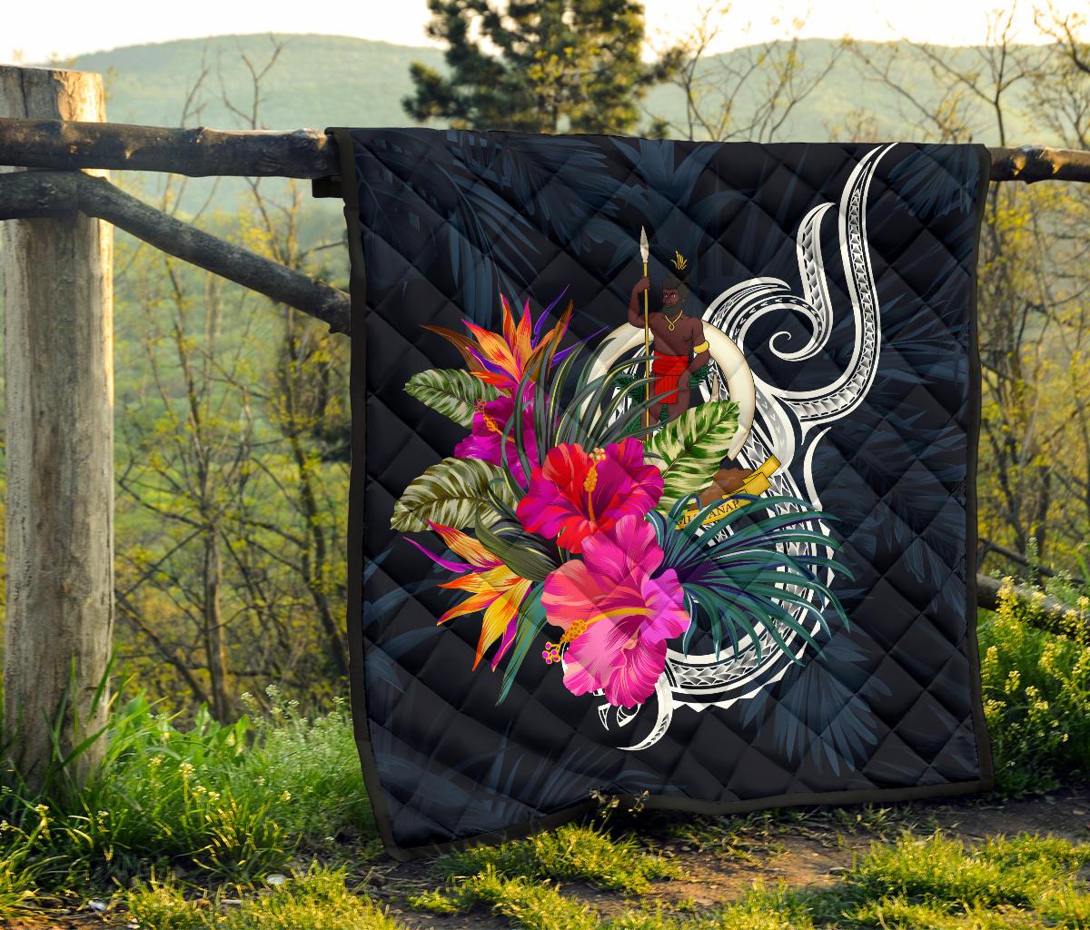 Vanuatu Polynesian Premium Quilt - Tropical Flower - Polynesian Pride