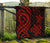 Fiji Polynesian Premium Quilt - Red Tentacle Turtle Crest - Polynesian Pride