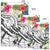 Guam Polynesian Area Rug - Summer Plumeria (White) - Polynesian Pride