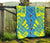 Palau Premium Quilt - Palau Seal Polynesian Yellow Tattoo - Polynesian Pride