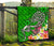Polynesian Premium Quilt - Turtle Plumeria Green Color - Polynesian Pride