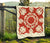 Hawaiian Turtle Coconut Pattern Premium Quilt - Red - Argu Style - AH - Polynesian Pride