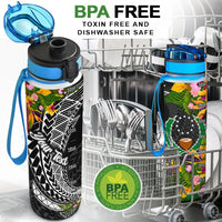 Pohnpei State Custom Personalised Hydro Tracking Bottle - Seal Spiral Polynesian Patterns - Polynesian Pride