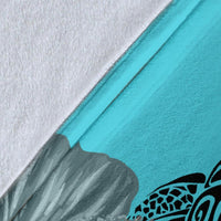 Hawaii Kanaka Turtle Hibiscus Plumeria Tropical Style - Premium Blanket AH - Polynesian Pride
