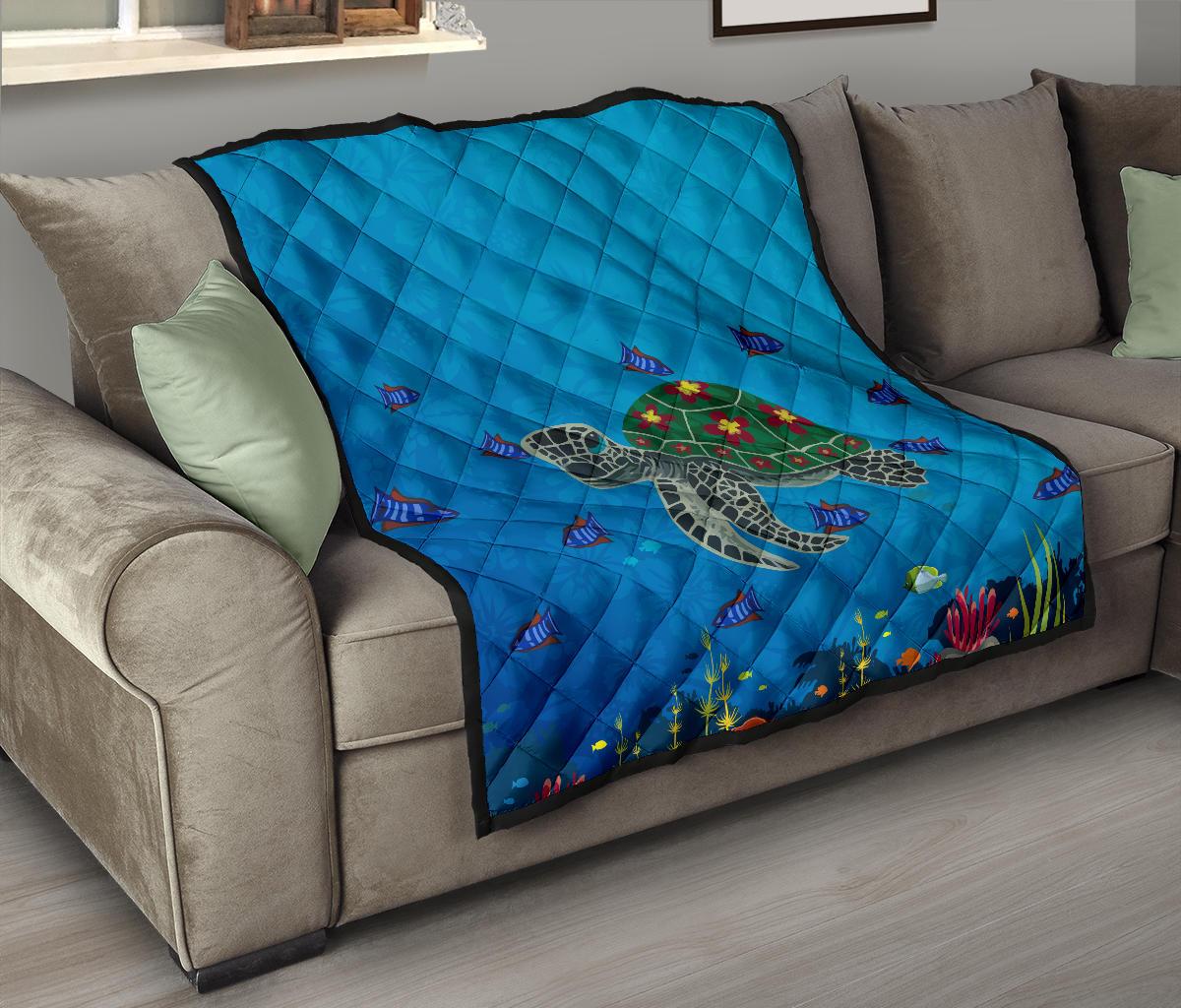Hawaii Ocean Premium Quilt - Polynesian Pride