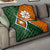 Marshall Islands Premium Quilt - Kwajalein Atoll Marshall Islands Flag with Polynesian Patterns Green - Polynesian Pride