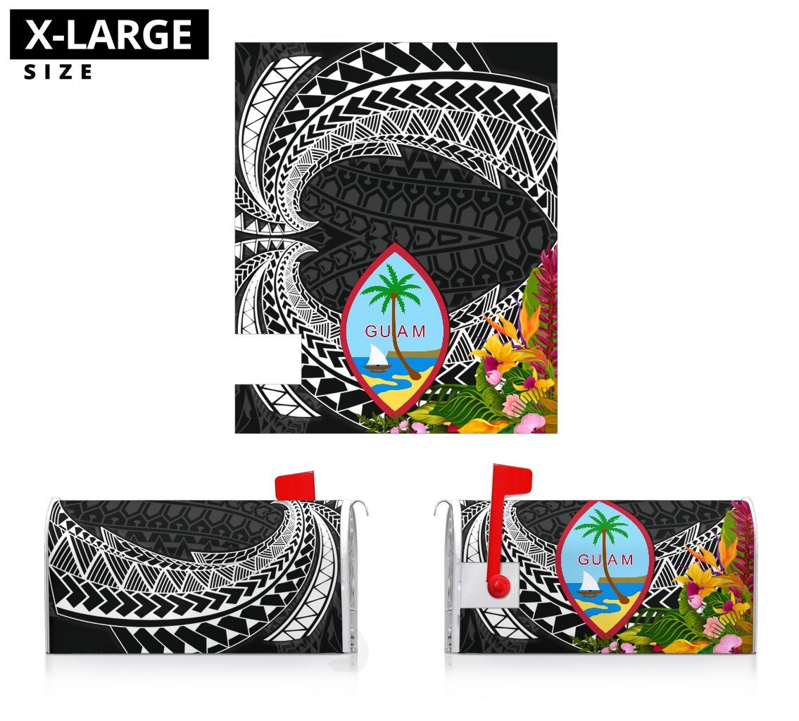 Guam Mailbox Cover - Tropical Flowers Style - Polynesian Pride