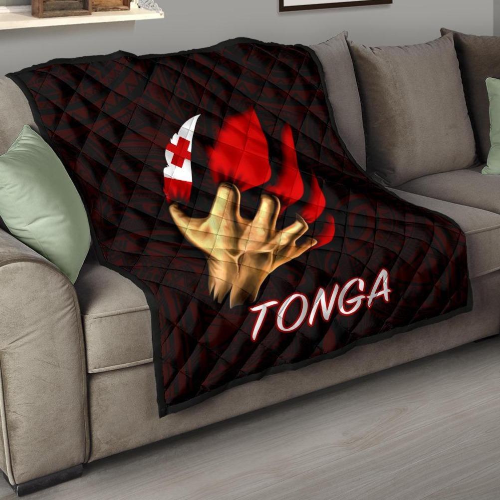 Tonga Premium Quilt - Tonga In Me (Red) Red - Polynesian Pride