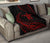 Hawaii Turtle Hibicus Premium Quilt - Frida Style - Red - Polynesian Pride