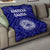 American Samoa Premium Quilt - Seal In Polynesian Tattoo Style ( Blue) Blue - Polynesian Pride