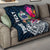 Samoa Custom Personalised Premium Quilt - Summer Vibes Blue - Polynesian Pride