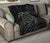 Hawaii Turtle Kanaka Map Hibiscus Poly Premium Quilt - Gray - Polynesian Pride