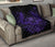 Hawaii Owl Hibiscus Plumeria Premium Quilt - Purple - Polynesian Pride