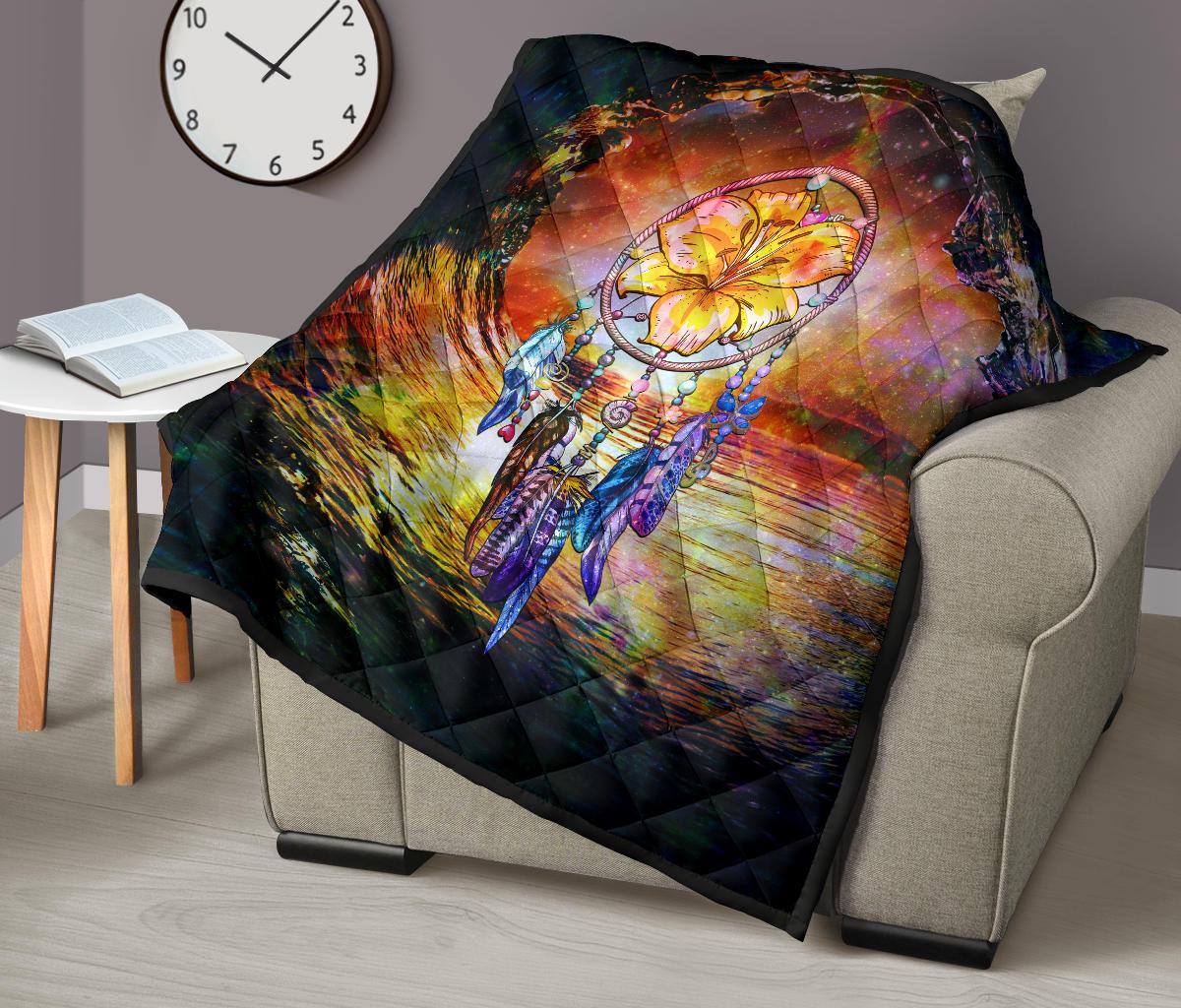 Hibiscus Dreamcatcher Premium Quilt - Polynesian Pride