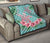 Hawaii Tropical Hibiscus Turtle Mint Style - Premium Quilt AH - Polynesian Pride