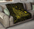 Rays Hawaii Map Polynesian Premium Quilt - Yellow - Polynesian Pride