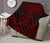 Tonga Premium Quilt - Tonga Coat Of Arms Polynesian Chief Dark Red Version - Polynesian Pride