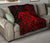 Hawaii Turtle Kanaka Map Hibiscus Poly Premium Quilt - Red - Polynesian Pride