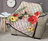Hibiscus Bird Premium Quilt - Polynesian Pride