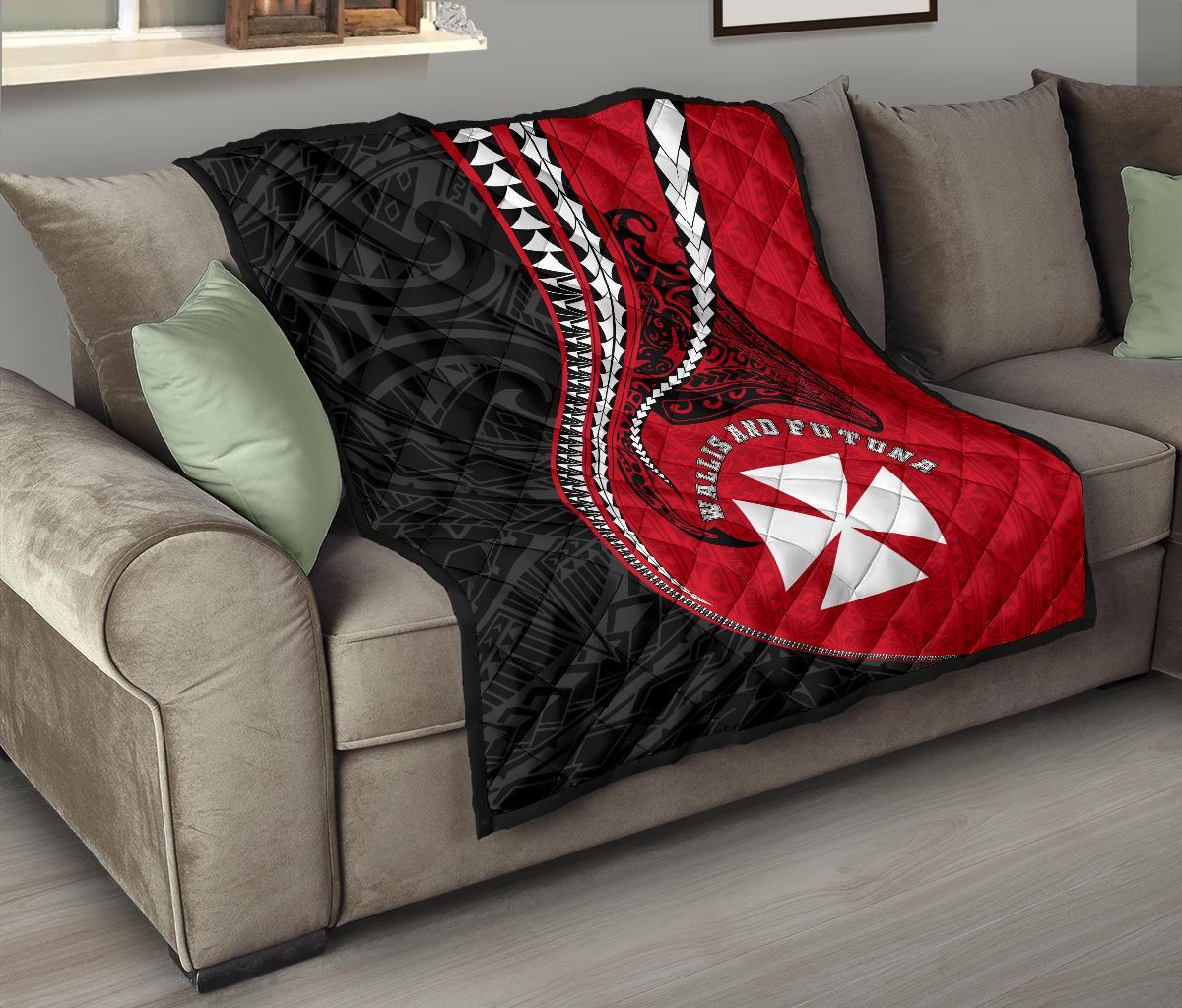 Wallis And Futuna Premium Quilt Kanaloa Tatau Gen WF - Polynesian Pride