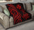 Wallis and Futuna Premium Quilt - Red Tentacle Turtle - Polynesian Pride