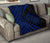 Hawaii Turtle Map Polynesian Premium Quilt - Blue - Circle Style - Polynesian Pride
