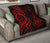 Fiji Polynesian Premium Quilt - Red Tentacle Turtle Crest - Polynesian Pride