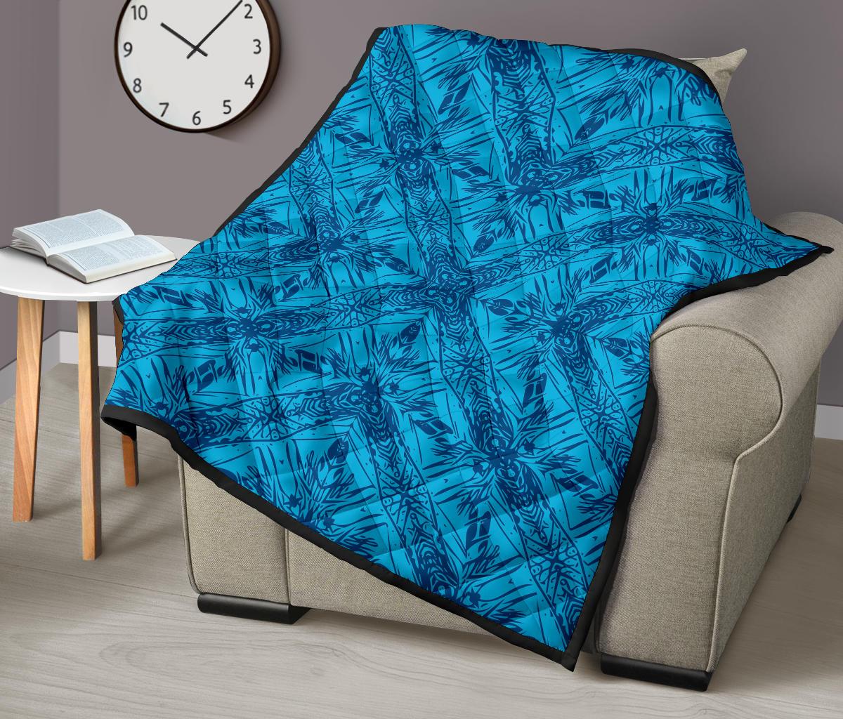 Polynesian Premium Quilt Blue - Polynesian Pride