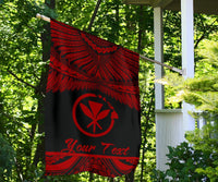 Hawaii Polynesian Custom Personalised Flag - Hawaii Pride Red Version - Polynesian Pride