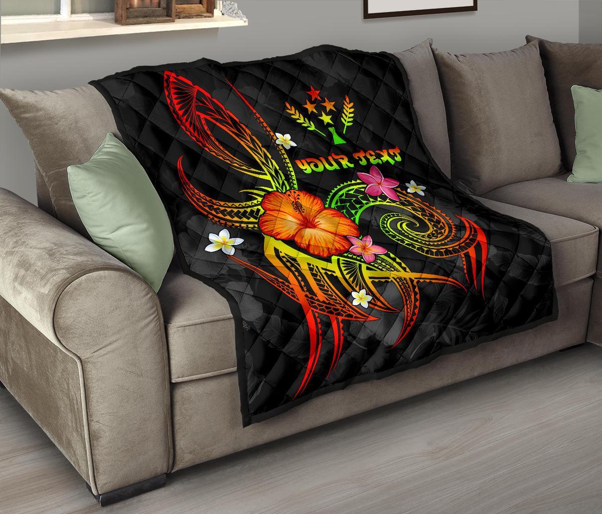 Kosrae Polynesian Personalised Premium Quilt - Legend of Kosrae (Reggae) - Polynesian Pride