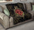 Hawaii Shark Hibiscus Gold Premium Quilt - Polynesian Pride