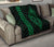 Hawaii Kakau Makau Fish Hook Polynesian Premium Quilt - Green - Polynesian Pride