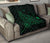Rays Hawaii Map Polynesian Premium Quilt - Green - Polynesian Pride
