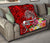 Polynesian Premium Quilt - Turtle Plumeria Red Color - Polynesian Pride