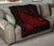 Rays Hawaii Map Polynesian Premium Quilt - Red - Polynesian Pride