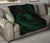 Hawaii Turtle Hibicus Premium Quilt - Frida Style - Green - Polynesian Pride