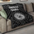 American Samoa Premium Quilt - Seal In Polynesian Tattoo Style ( Black) Black - Polynesian Pride