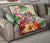 Hawaii Tropical Hibiscus Plumeria Turtle Beige Premium Quilt - Polynesian Pride