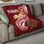 Pohnpei Premium Quilt - Pohnpei Seal Polynesian Patterns Plumeria Red - Polynesian Pride