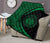 Hawaii Coat Of Arms Polynesian Black And Green Premium Quilt - Circle Style - Polynesian Pride