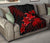 Hawaii Turtle Plumeria Coconut Tree Polynesian Premium Quilt - Red - Polynesian Pride