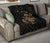 Hawaii Turtle Hibicus Map Premium Quilt - Gold - Polynesian Pride