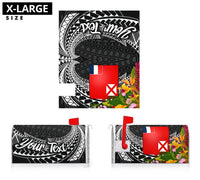 Wallis and Futuna Mailbox Cover - Custom Personalised Tropical Flowers Style - Polynesian Pride